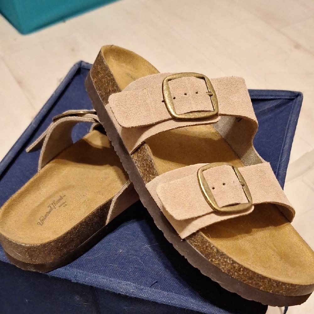 NEW Target Tan Suede Leather Sandals